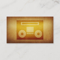 Tapezierte Archiv-Diskjockey-Band-Visitenkarte