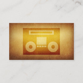 Tapezierte Archiv-Diskjockey-Band-Visitenkarte Visitenkarte