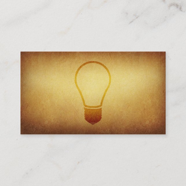 Tapezierte Archiv-Ideen-Visitenkarte Visitenkarte (Vorderseite)