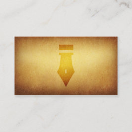 Tapezierte Archiv-Verfasser-Stift-Visitenkarte Visitenkarte