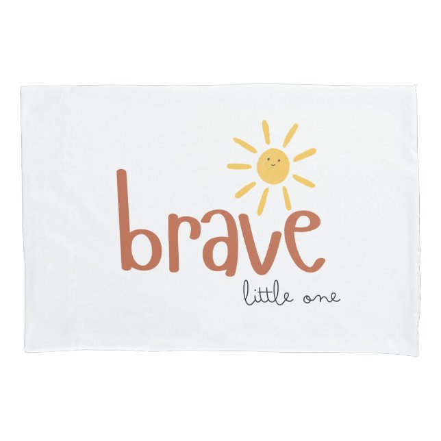 tapfere kleine Pillowcase-niedliche Sonne Kissenbezug (Vorderseite)