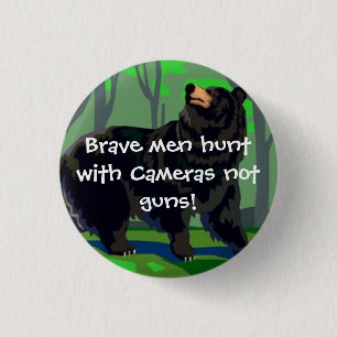 Tapfere Mannjagd mit Kameras Button