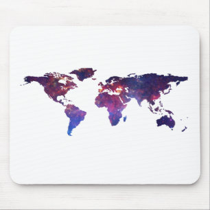 Tapfere neue Weltkarte Mousepad