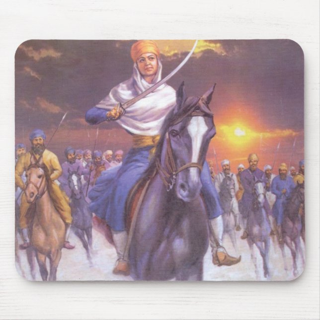 Tapfere SIKHmausunterlage Mousepad (Vorne)