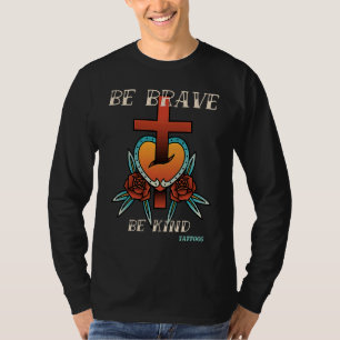 Tapfere Tattoo-Designs im Vintage-Stil 4 T-Shirt