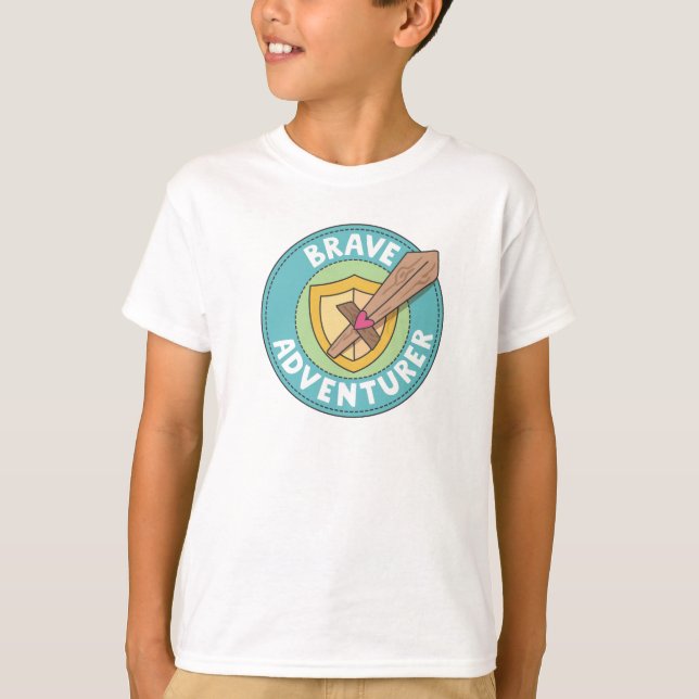 Tapferer Abenteurer T-Shirt (Vorderseite)