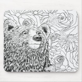 Tapferer Bär Mousepad
