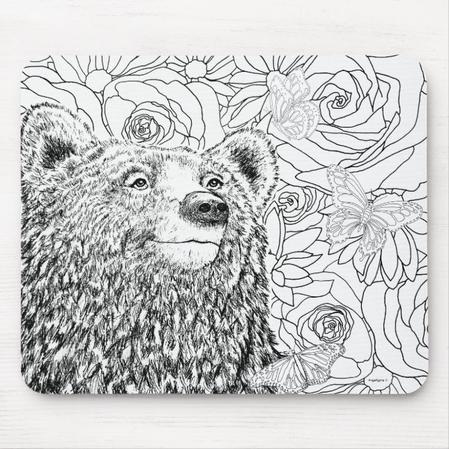 Tapferer Bär Mousepad (Vorne)