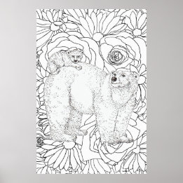 Tapferer Eisbär Poster
