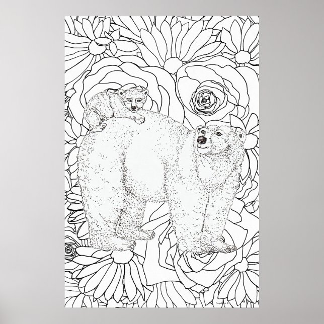 Tapferer Eisbär Poster (Vorne)