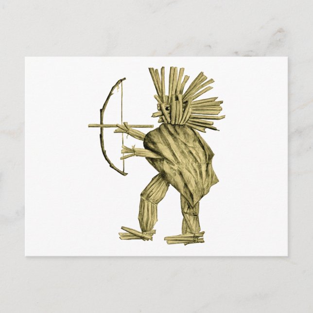 Tapferer Indianer Postkarte (Vorderseite)