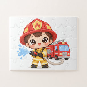 Tapferer kleiner Feuerwehrmann Puzzle