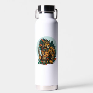Tapferer Krieger vom Jaguar-Stamm Trinkflasche