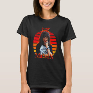 Tapferer Rockspieler des auf dem Kopf stehenden Vi T-Shirt