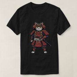 Tapferer Samurai-Katzenkrieger T-Shirt
