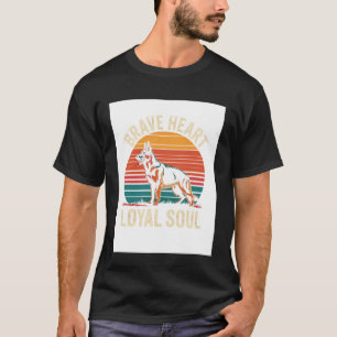Tapferes Herz Treue Seele Deutscher Schäferhund Be T-Shirt