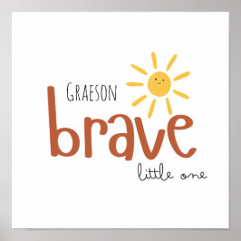 tapferes kleines Individuelle Name-Poster druckt Z Poster