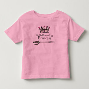 Tapferkeit, Schwert, Selbsthilfe, Prinzessin, Femi Kleinkind T-shirt