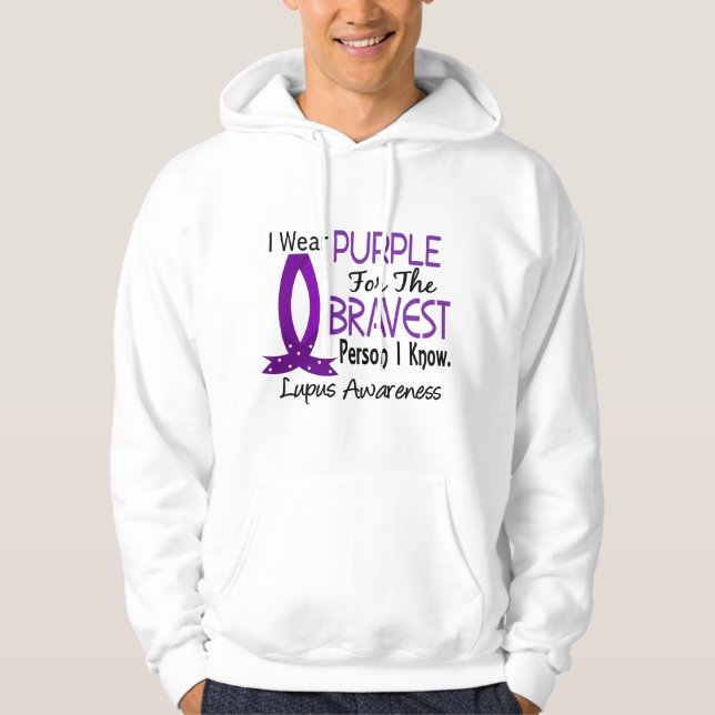 Tapferste Person kenne ich Lupus Hoodie (Vorderseite)