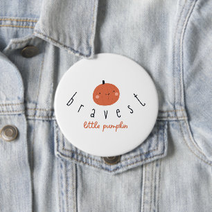 tapferster kleiner Kürbis Knopf Kinderkrebs Button