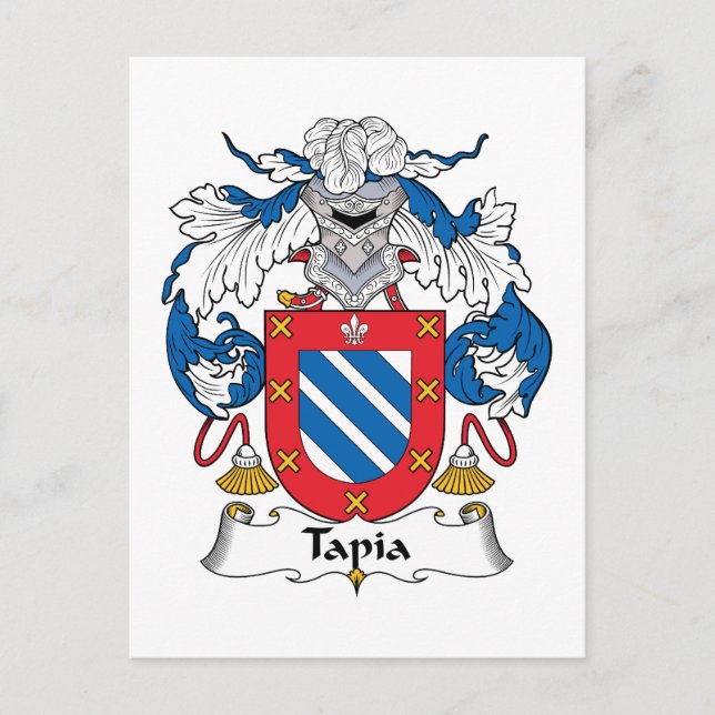 Tapia-Familienwappen Postkarte (Vorderseite)