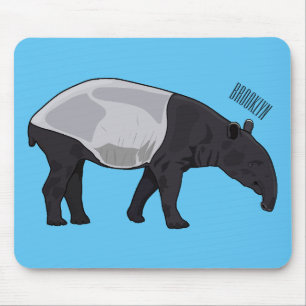 Tapir-Cartoon-Abbildung Mousepad