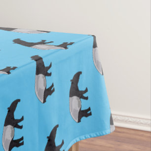 Tapir-Cartoon-Abbildung Tischdecke