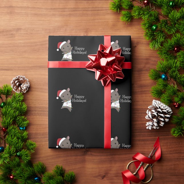 Tapir Christmas Tapire Winter Geschenkpapier (Feiertagsgeschenk)