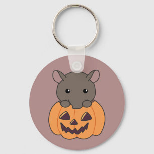 Tapir in Pumpkin Niedlich Tapire Happy Halloween K Schlüsselanhänger