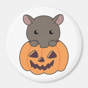 Tapir in Pumpkin Niedlich Tapire Happy Halloween Magnet