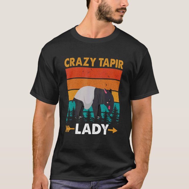 Tapir Lady Mammal aus Südamerika Wildlife T-Shirt (Vorderseite)