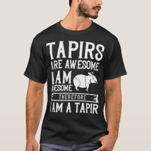 Tapir Pferd Geschenk Malayan Baby Tapirus T-Shirt