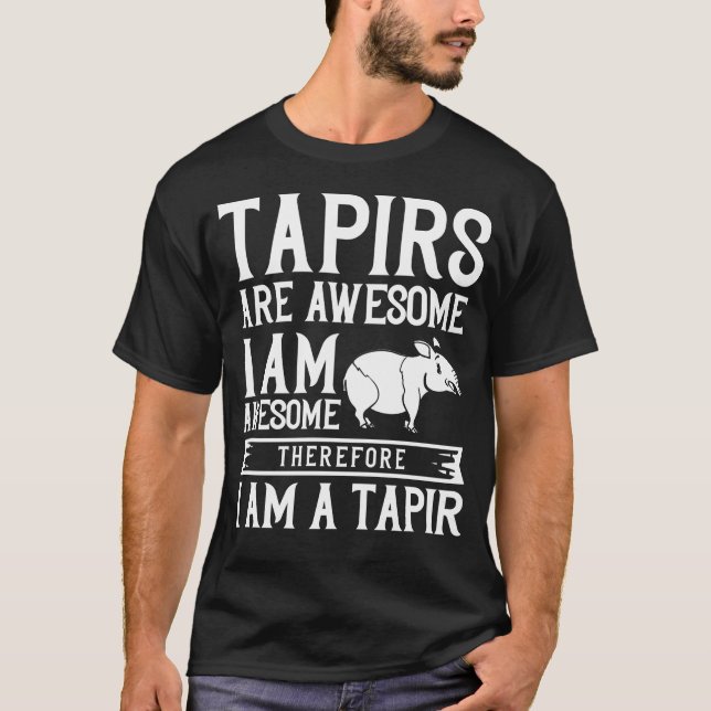 Tapir Pferd Geschenk Malayan Baby Tapirus T-Shirt (Vorderseite)
