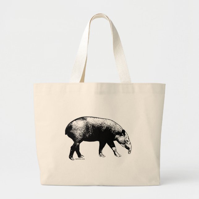 Tapir-Tasche Jumbo Stoffbeutel (Vorne)