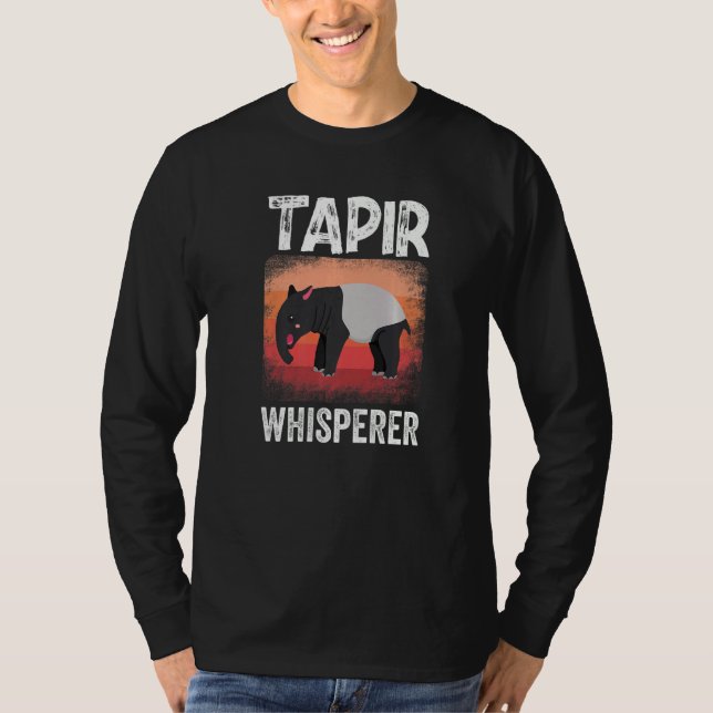 Tapir Whisperer Mammal From South America Wildlife T-Shirt (Vorderseite)