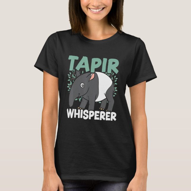 Tapir Whisperer Wildlife Animal Zookeeper Tapir T-Shirt (Vorderseite)