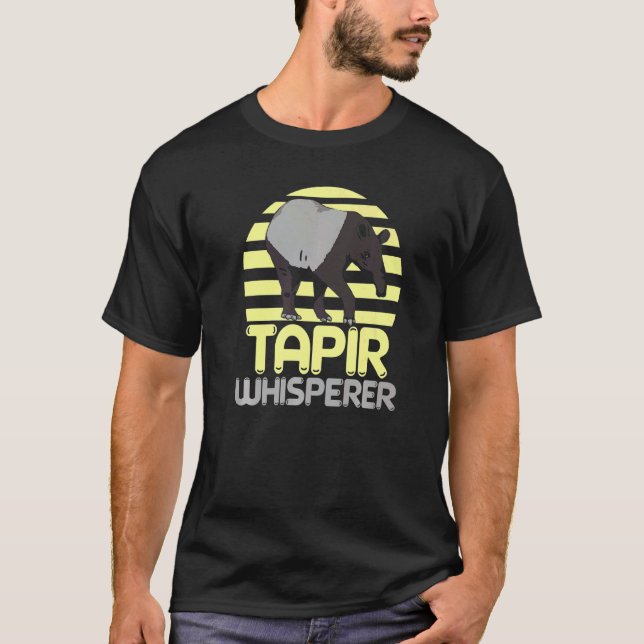 Tapir Whisperer Wildlife Animal Zookeeper Tapirrif T-Shirt (Vorderseite)