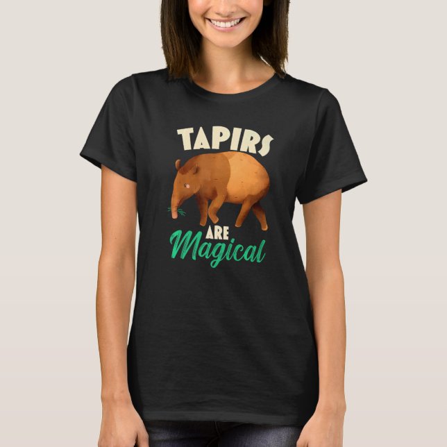 Tapire sind Zaubertiere T-Shirt (Vorderseite)