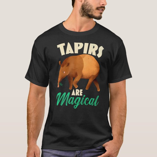 Tapire sind Zaubertiere T-Shirt (Vorderseite)