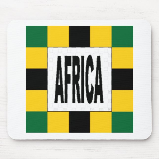 Tapis de souris blanc Design AFRICA Mousepad (Vorne)