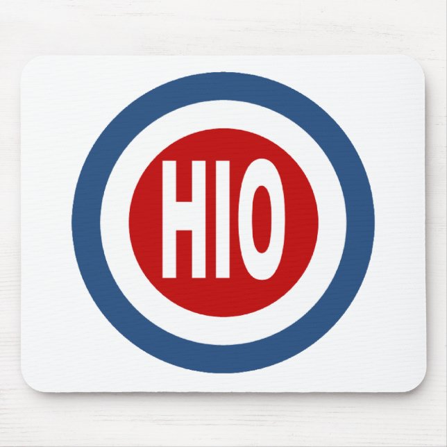 Tapis de souris blanc OHIO Mousepad (Vorne)