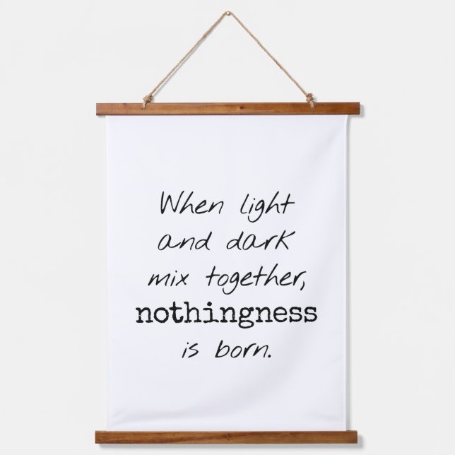 Tapisserie aus hellem und dunklem Holz Wandteppich Mit Holzrahmen (Vorderseite)