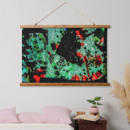 Tapisserie aus Holz gerecycelt Foto aus Kunststoff Wandteppich Mit Holzrahmen