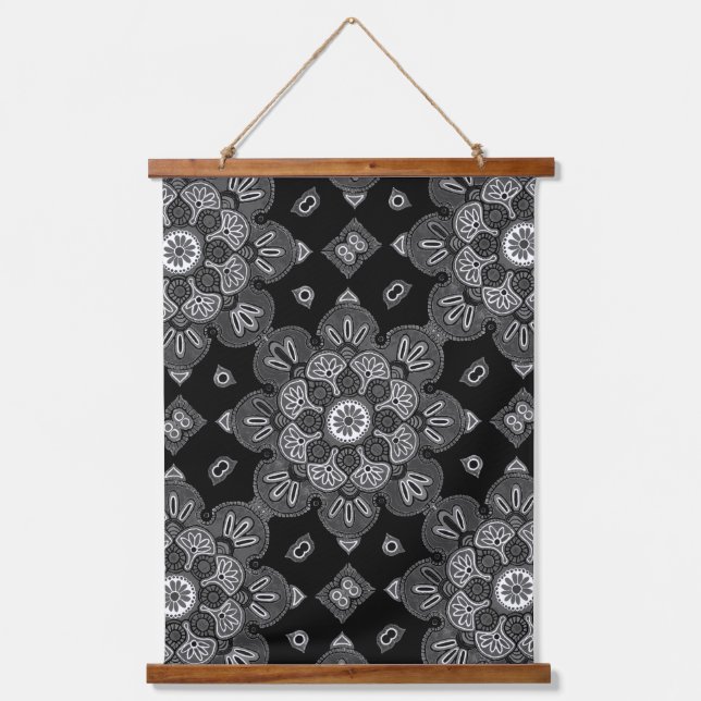 Tapisserie aus Holz mit Deckenwänden und Medallion Wandteppich Mit Holzrahmen (Vorderseite)