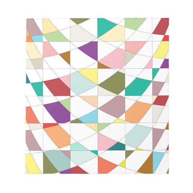 Tapisserie für abstrakte Farben Notizblock (Vorderseite)