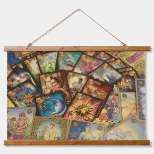 Tapisserie mit Tarot Wandteppich Mit Holzrahmen