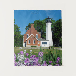 Tapisserie Port Sanilac Lighthouse Wandteppich