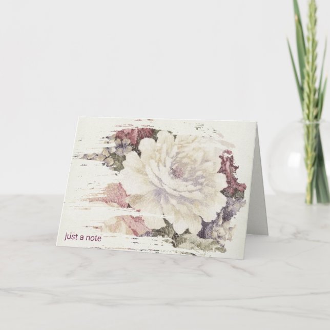 Tapisserie-Rose abstrakt Karte (Vorderseite)