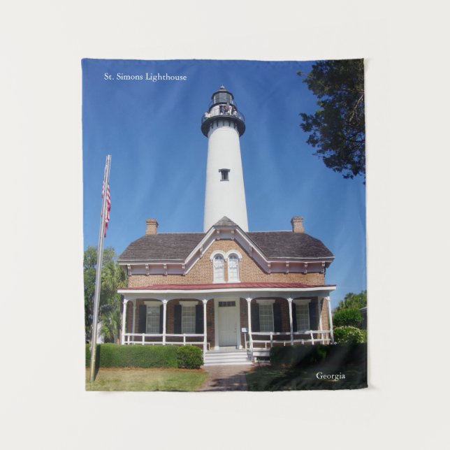 Tapisserie St. Simons Lighthouse Wandteppich (Vorderseite)