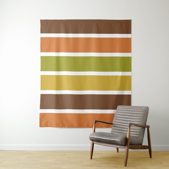 Tapisserien aus Retro-Streifen Wandteppich (Beispiel)